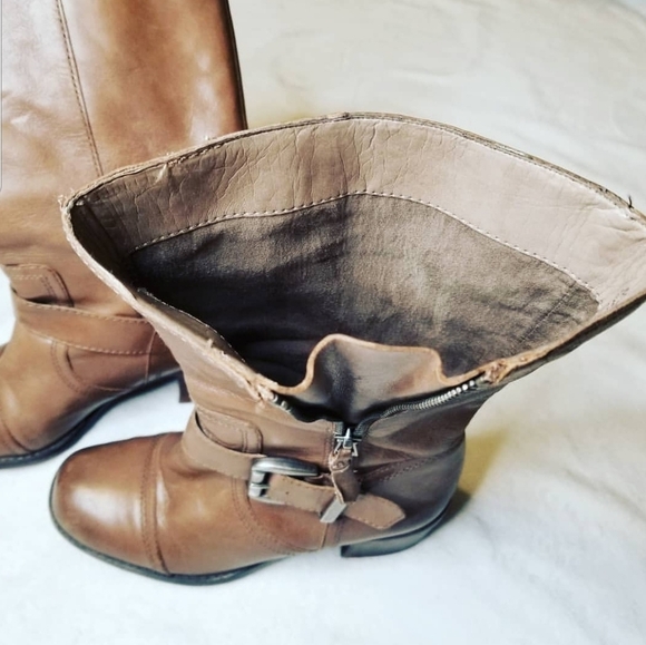 Franco Sarto Brown leather boots - Picture 3 of 5